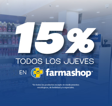 ¡15% de descuento en Farmashop!