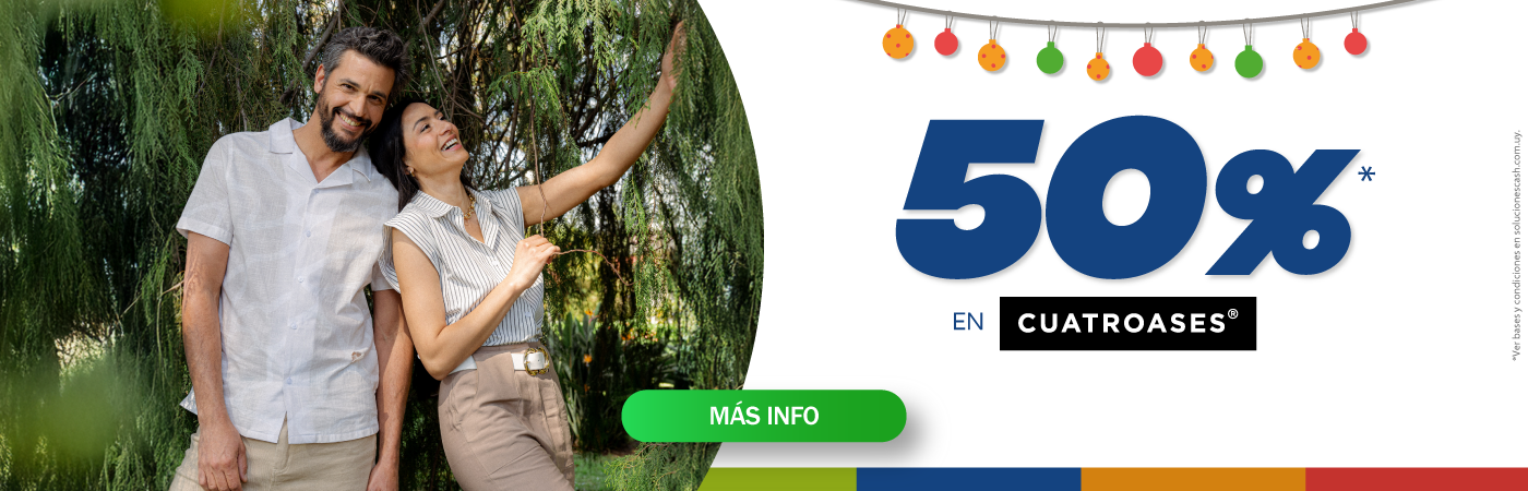 50% de descuento en Cuatroases