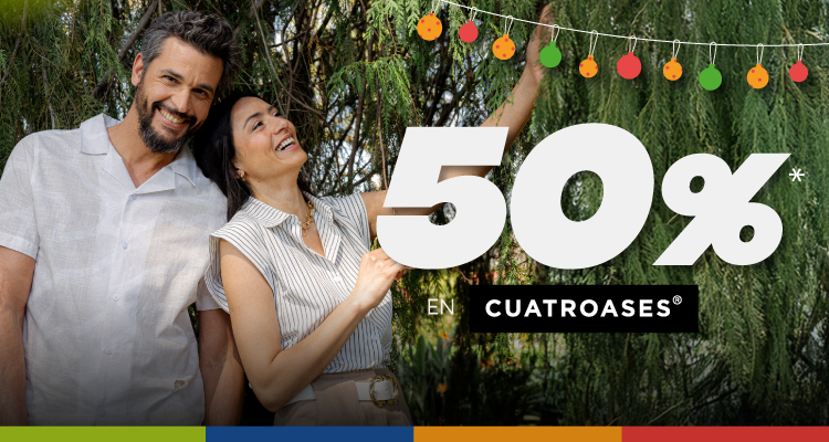 50% de descuento en Cuatroases