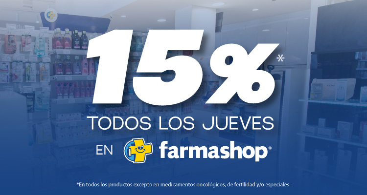 ¡15% de descuento en Farmashop!
